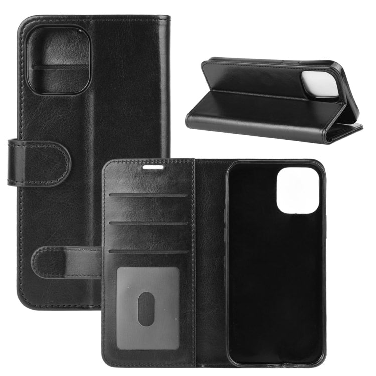 For iPhone 12 mini R64 Texture Single Horizontal Flip Protective Case with Holder & Card Slots & Wallet & Photo Frame