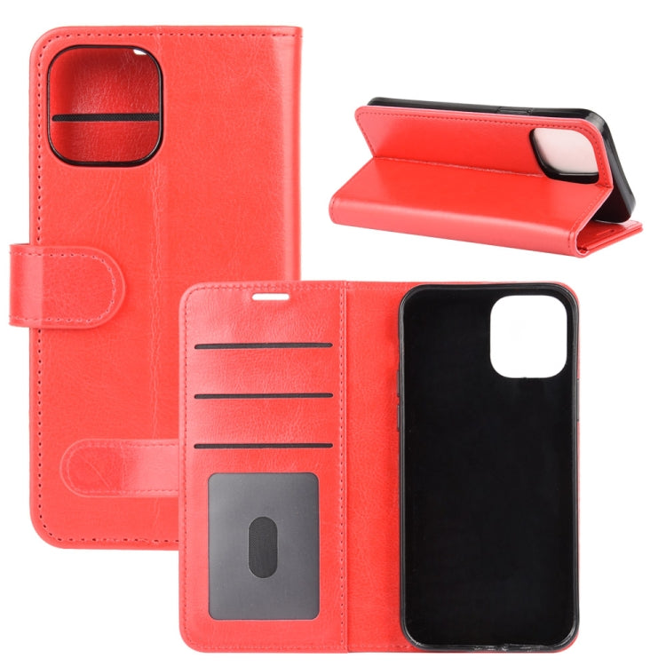 For iPhone 12 mini R64 Texture Single Horizontal Flip Protective Case with Holder & Card Slots & Wallet & Photo Frame