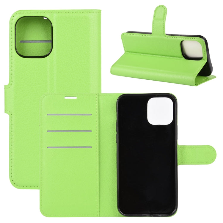 For iPhone 12 mini Litchi Texture Horizontal Flip Protective Case with Holder & Card Slots & Wallet