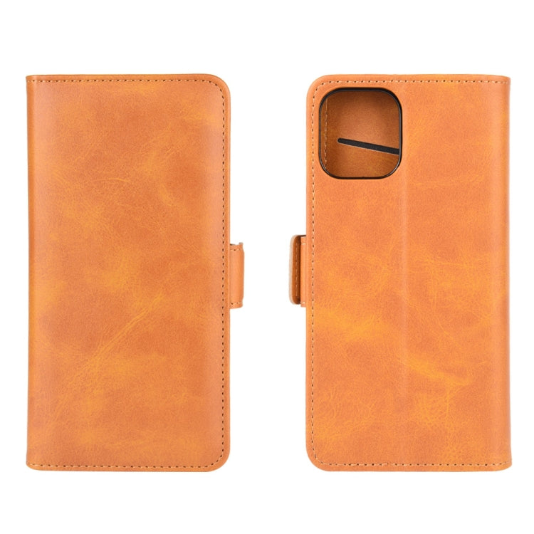 For iPhone 12 mini Dual-side Magnetic Buckle Horizontal Flip Leather Case with Holder & Card Slots & Wallet