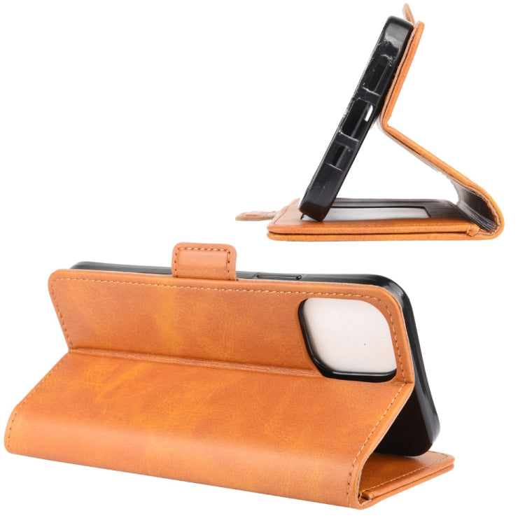 For iPhone 12 mini Dual-side Magnetic Buckle Horizontal Flip Leather Case with Holder & Card Slots & Wallet