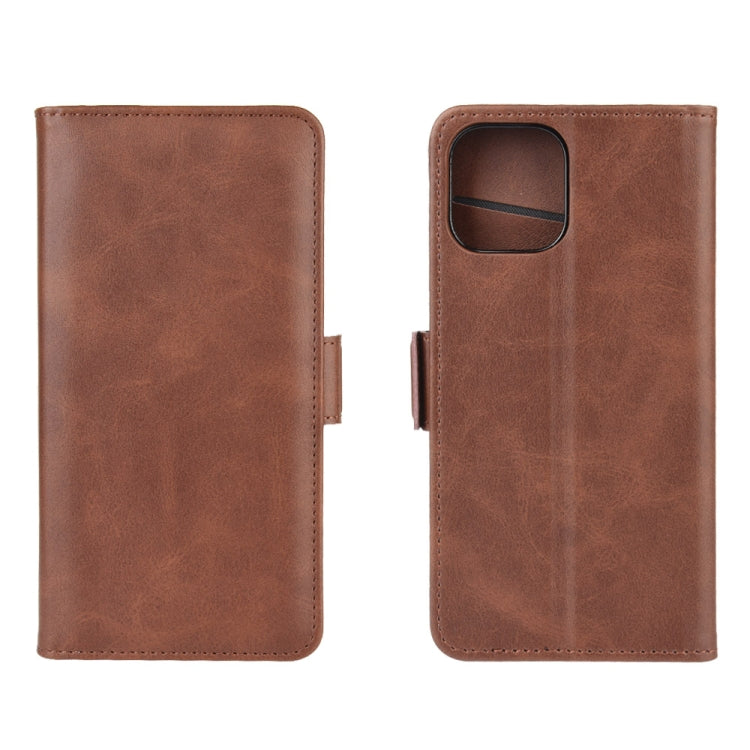 For iPhone 12 mini Dual-side Magnetic Buckle Horizontal Flip Leather Case with Holder & Card Slots & Wallet