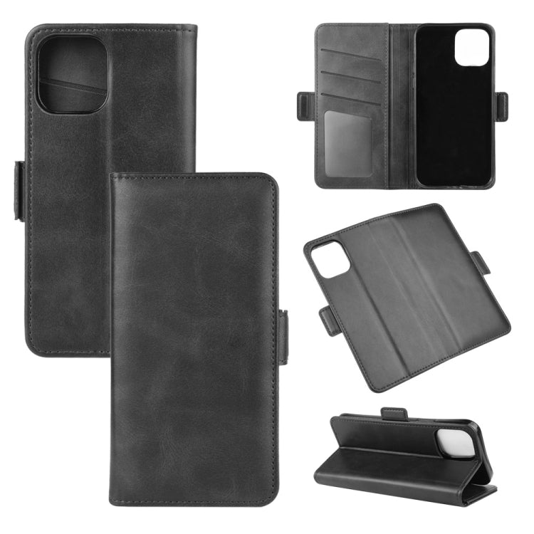 For iPhone 12 Pro Max Dual-side Magnetic Buckle Horizontal Flip Leather Case with Holder & Card Slots & Wallet