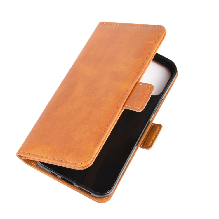 For iPhone 12 Pro Max Dual-side Magnetic Buckle Horizontal Flip Leather Case with Holder & Card Slots & Wallet