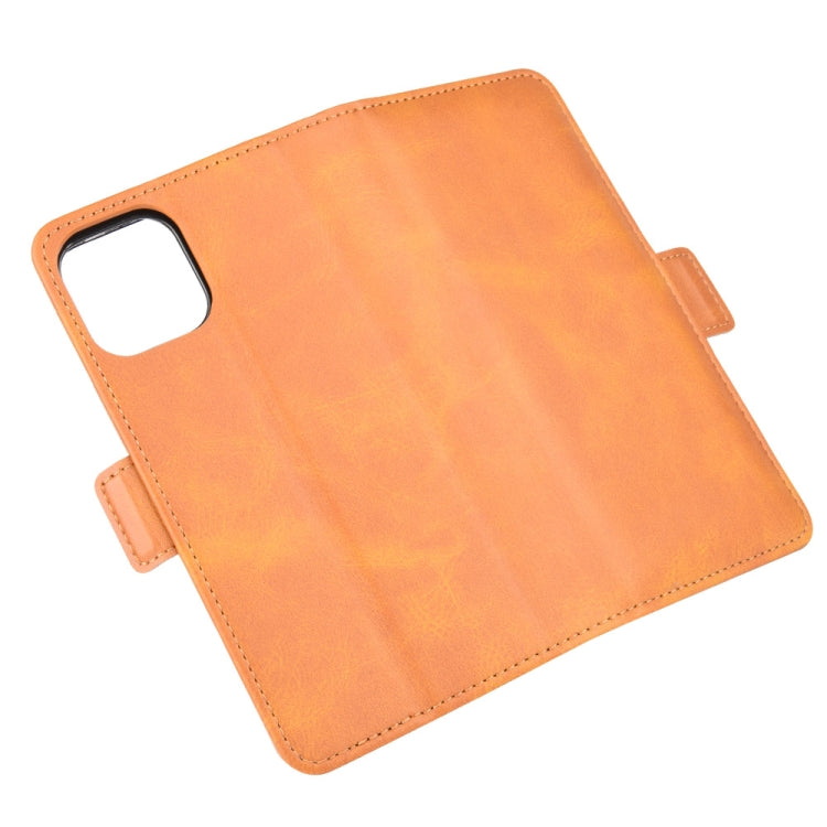 For iPhone 12 Pro Max Dual-side Magnetic Buckle Horizontal Flip Leather Case with Holder & Card Slots & Wallet