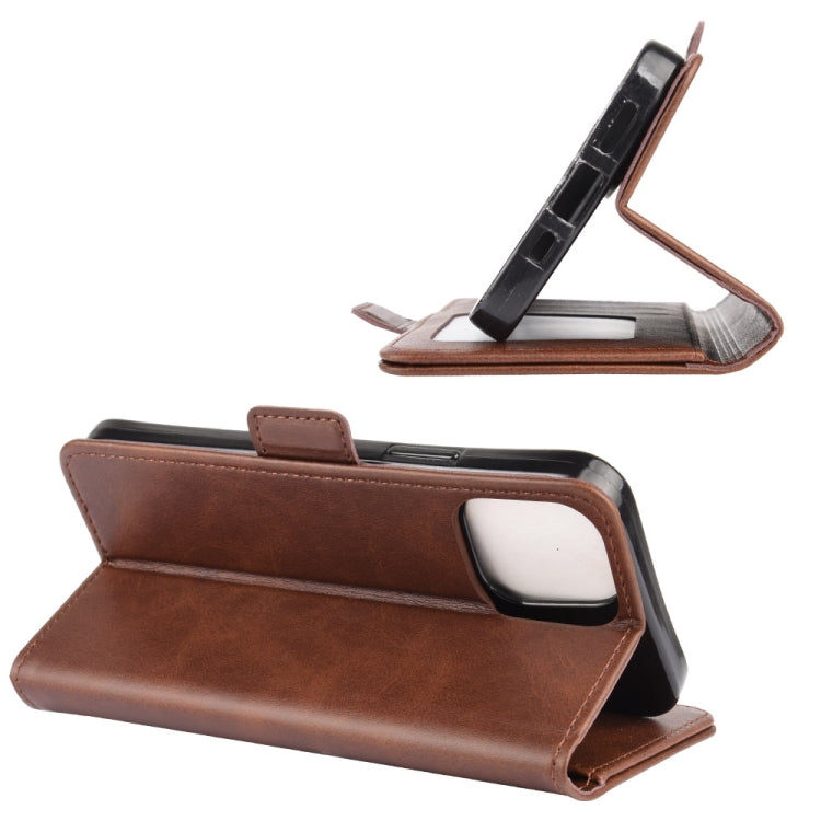For iPhone 12 Pro Max Dual-side Magnetic Buckle Horizontal Flip Leather Case with Holder & Card Slots & Wallet