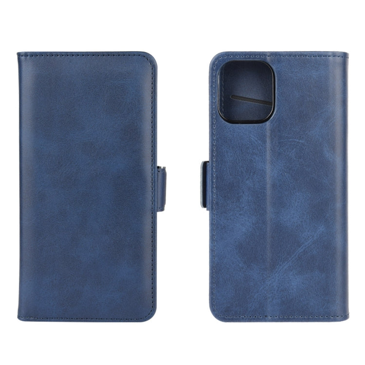 For iPhone 12 Pro Max Dual-side Magnetic Buckle Horizontal Flip Leather Case with Holder & Card Slots & Wallet