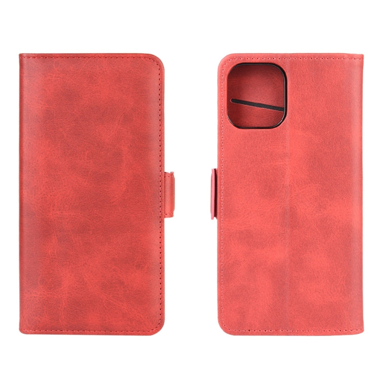 For iPhone 12 Pro Max Dual-side Magnetic Buckle Horizontal Flip Leather Case with Holder & Card Slots & Wallet