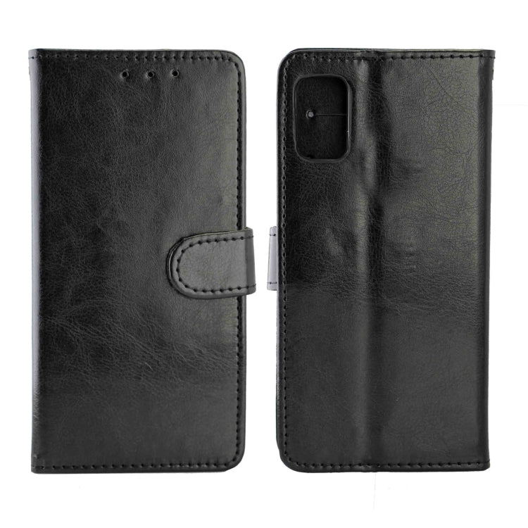 For Samsung Galaxy M51 (Side Fingerprint) Crazy Horse Texture Leather Horizontal Flip Protective Case with Holder & Card Slots & Wallet & Photo Frame