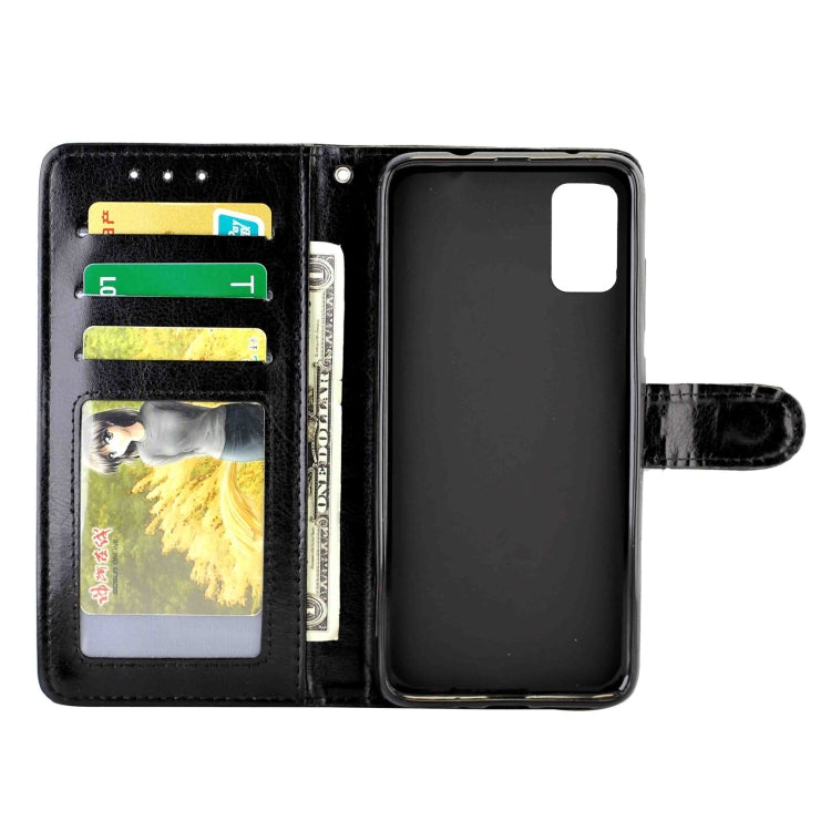 For Samsung Galaxy M51 (Side Fingerprint) Crazy Horse Texture Leather Horizontal Flip Protective Case with Holder & Card Slots & Wallet & Photo Frame
