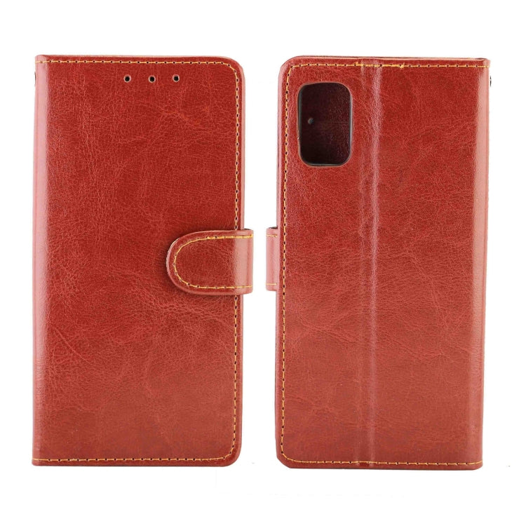For Samsung Galaxy M51 (Side Fingerprint) Crazy Horse Texture Leather Horizontal Flip Protective Case with Holder & Card Slots & Wallet & Photo Frame