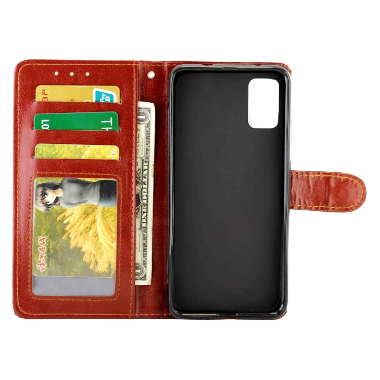 For Samsung Galaxy M51 (Side Fingerprint) Crazy Horse Texture Leather Horizontal Flip Protective Case with Holder & Card Slots & Wallet & Photo Frame