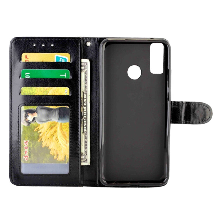 For Huawei Y8S Crazy Horse Texture Leather Horizontal Flip Protective Case with Holder & Card Slots & Wallet & Photo Frame