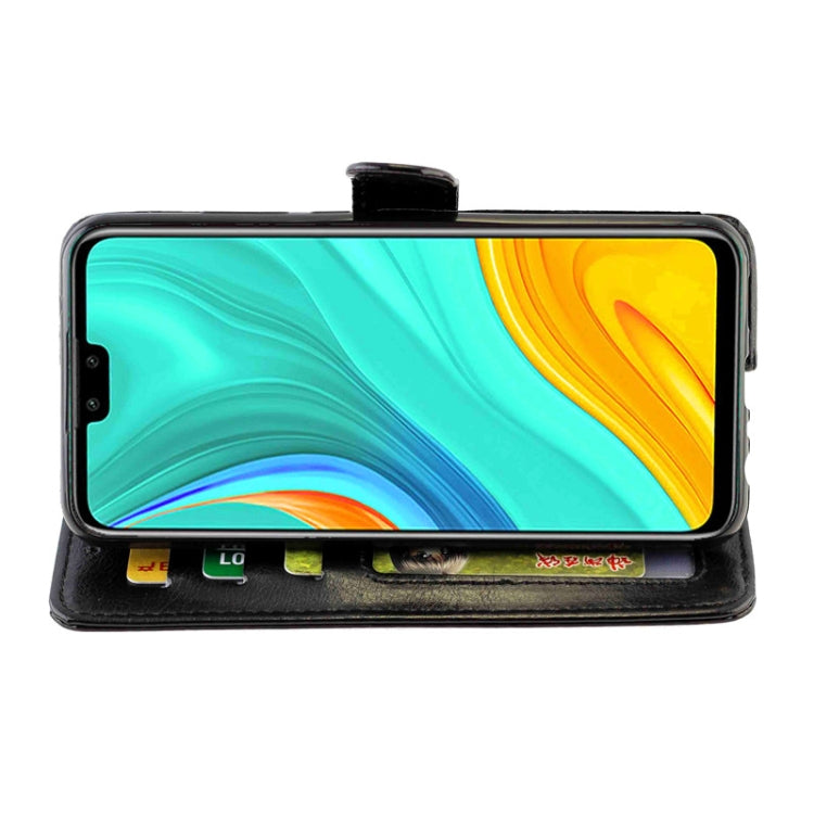 For Huawei Y8S Crazy Horse Texture Leather Horizontal Flip Protective Case with Holder & Card Slots & Wallet & Photo Frame