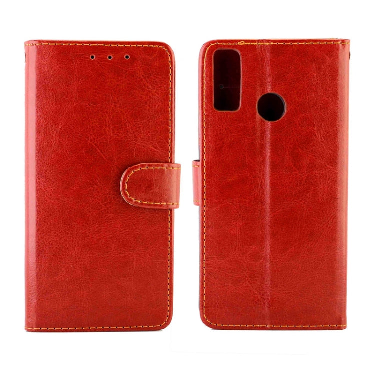 For Huawei Y8S Crazy Horse Texture Leather Horizontal Flip Protective Case with Holder & Card Slots & Wallet & Photo Frame