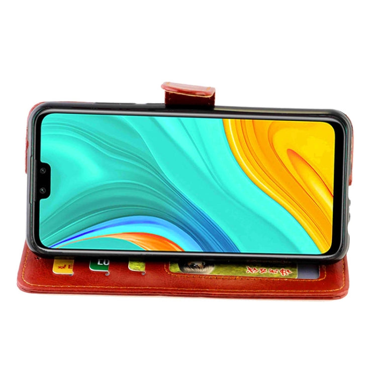 For Huawei Y8S Crazy Horse Texture Leather Horizontal Flip Protective Case with Holder & Card Slots & Wallet & Photo Frame