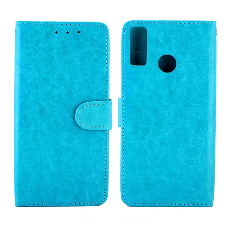 For Huawei Y8S Crazy Horse Texture Leather Horizontal Flip Protective Case with Holder & Card Slots & Wallet & Photo Frame