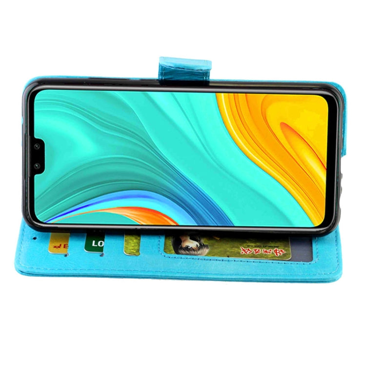 For Huawei Y8S Crazy Horse Texture Leather Horizontal Flip Protective Case with Holder & Card Slots & Wallet & Photo Frame