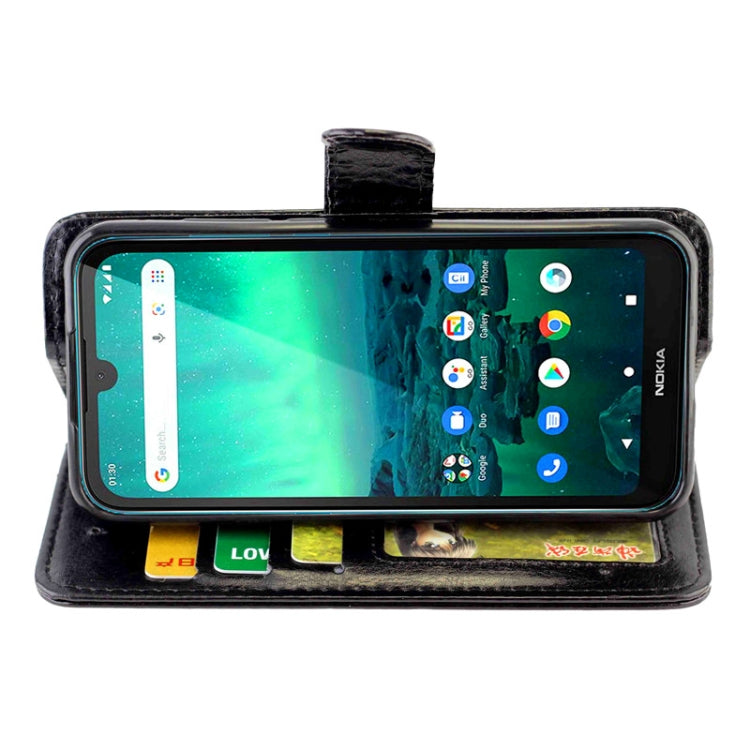 For Nokia 1.3 Crazy Horse Texture Leather Horizontal Flip Protective Case with Holder & Card Slots & Wallet & Photo Frame