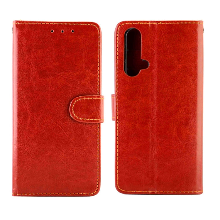 For OPPO Realme X3 / X50 Crazy Horse Texture Leather Horizontal Flip Protective Case with Holder & Card Slots & Wallet & Photo Frame
