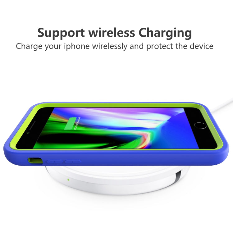 For iPhone 6/7/8G Wave Pattern 3 in 1 Silicone+PC Shockproof Protective Case