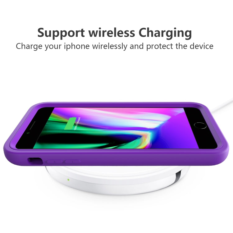 For iPhone 6/7/8G Wave Pattern 3 in 1 Silicone+PC Shockproof Protective Case