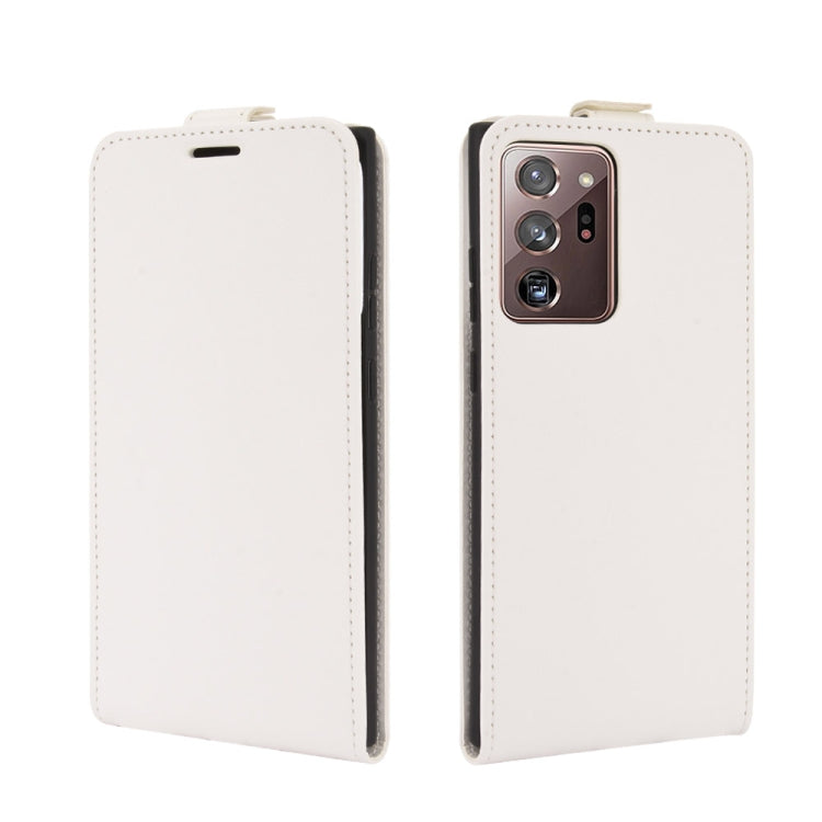 For Samsung Galaxy Note20 Ultra 5G R64 Texture Single Vertical Flip Leather Protective Case with Card Slots & Photo Frame