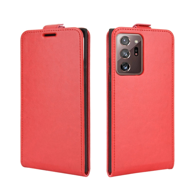 For Samsung Galaxy Note20 Ultra 5G R64 Texture Single Vertical Flip Leather Protective Case with Card Slots & Photo Frame
