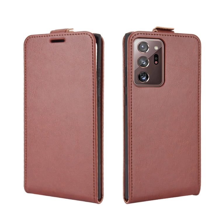 For Samsung Galaxy Note20 Ultra 5G R64 Texture Single Vertical Flip Leather Protective Case with Card Slots & Photo Frame