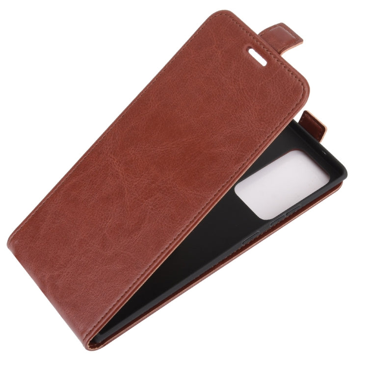 For Samsung Galaxy Note20 Ultra 5G R64 Texture Single Vertical Flip Leather Protective Case with Card Slots & Photo Frame