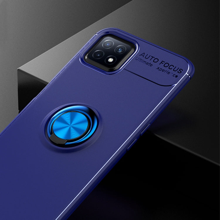 For OPPO A72 5G Metal Ring Holder 360 Degree Rotating TPU Case