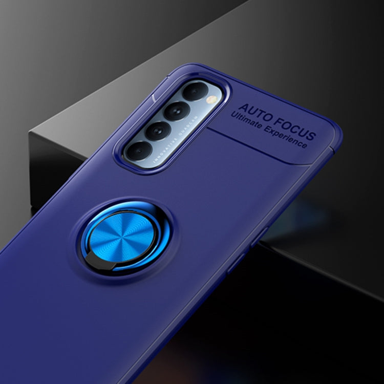 For OPPO Reno 4 Pro 4G Metal Ring Holder 360 Degree Rotating TPU Case