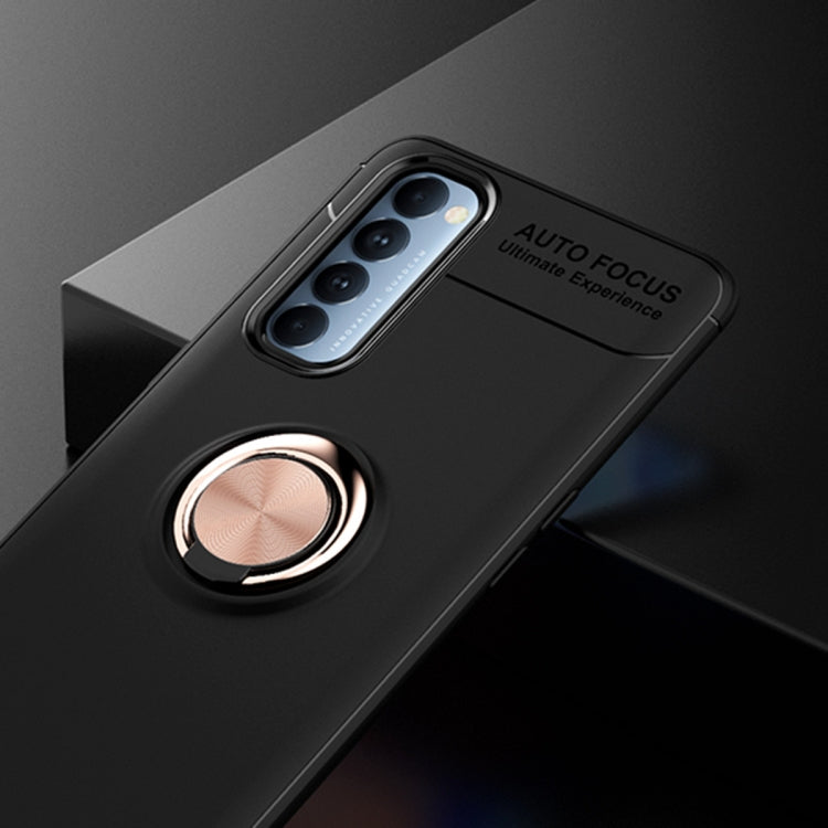 For OPPO Reno 4 Pro 4G Metal Ring Holder 360 Degree Rotating TPU Case
