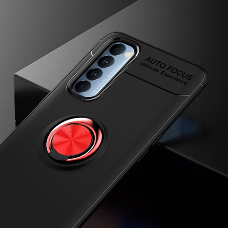 For OPPO Reno 4 Pro 4G Metal Ring Holder 360 Degree Rotating TPU Case