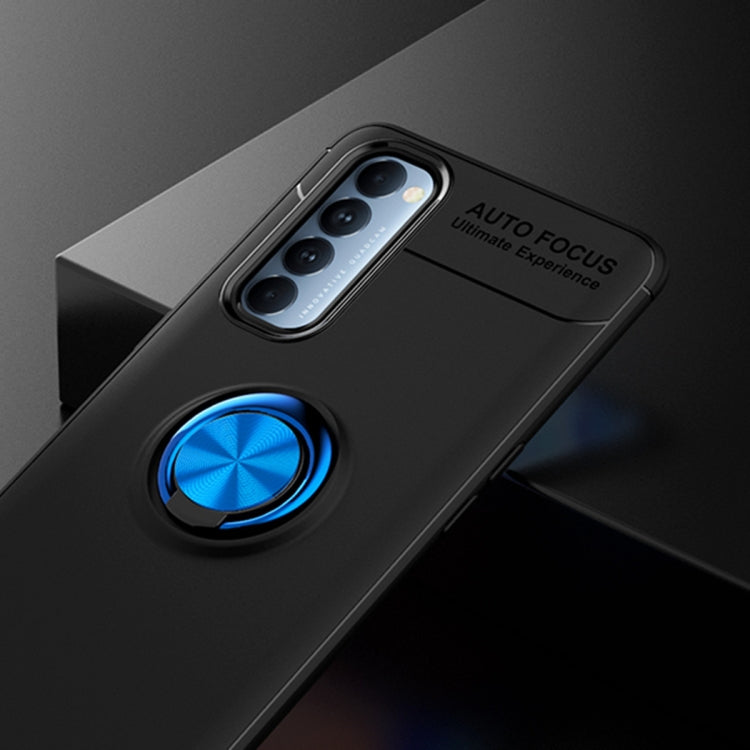 For OPPO Reno 4 Pro 4G Metal Ring Holder 360 Degree Rotating TPU Case