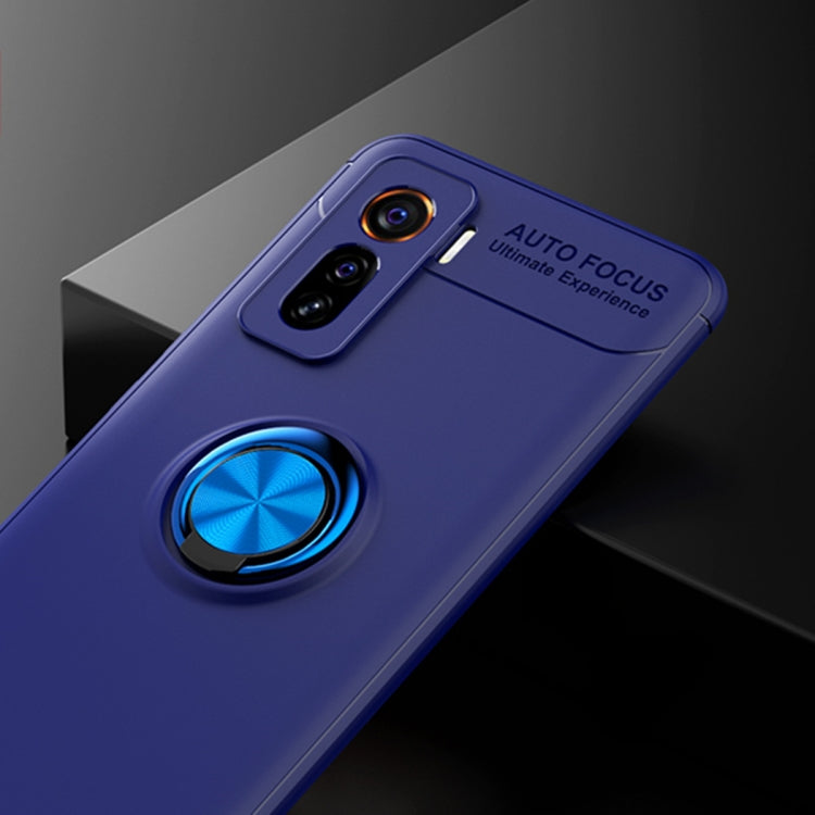 For VIVO IQOO 5 Metal Ring Holder 360 Degree Rotating TPU Case