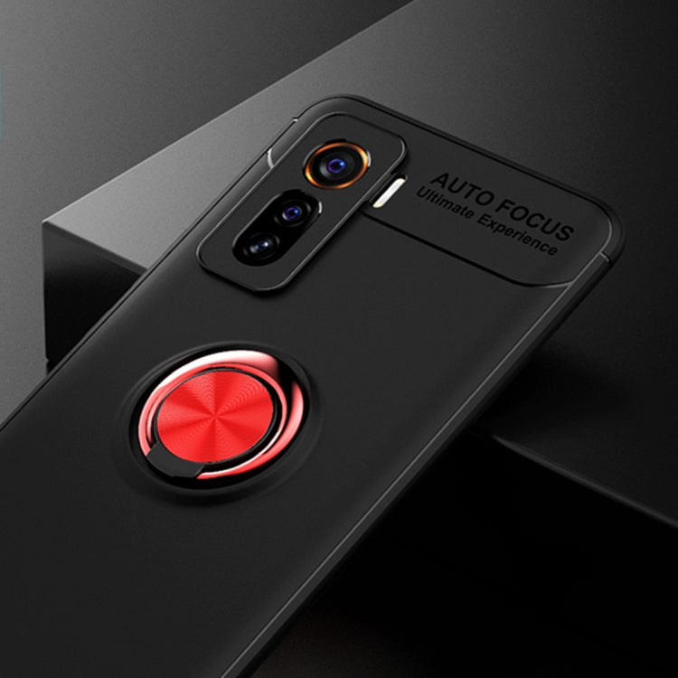 For VIVO IQOO 5 Metal Ring Holder 360 Degree Rotating TPU Case