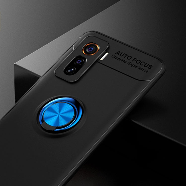 For VIVO IQOO 5 Metal Ring Holder 360 Degree Rotating TPU Case