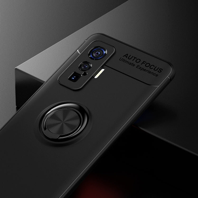 For VIVO IQOO 5 Pro Metal Ring Holder 360 Degree Rotating TPU Case