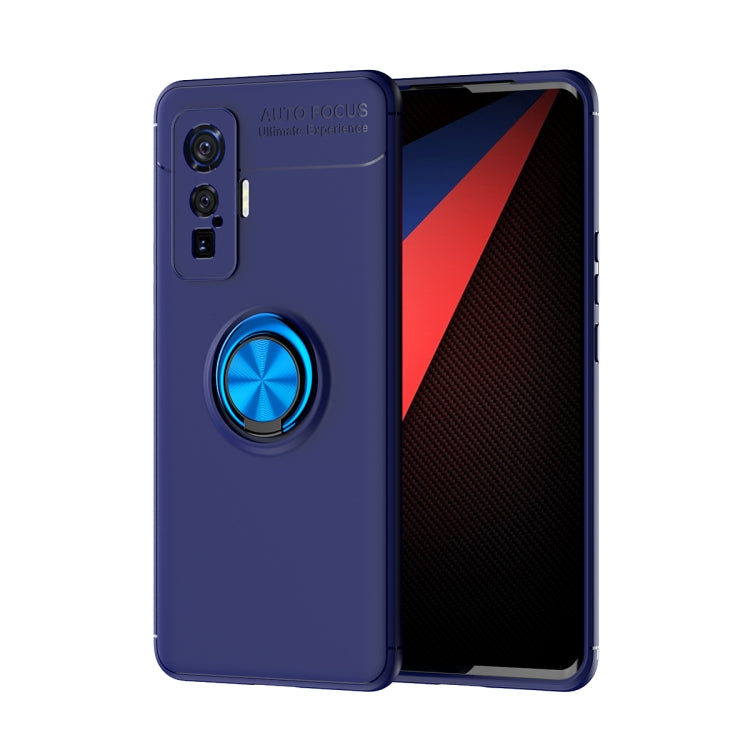 For VIVO IQOO 5 Pro Metal Ring Holder 360 Degree Rotating TPU Case