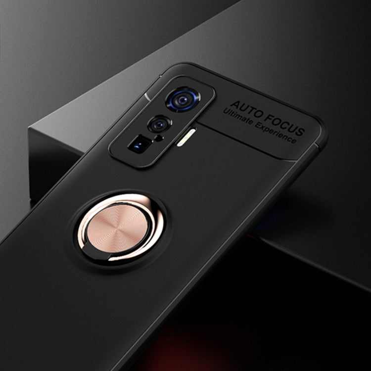 For VIVO IQOO 5 Pro Metal Ring Holder 360 Degree Rotating TPU Case