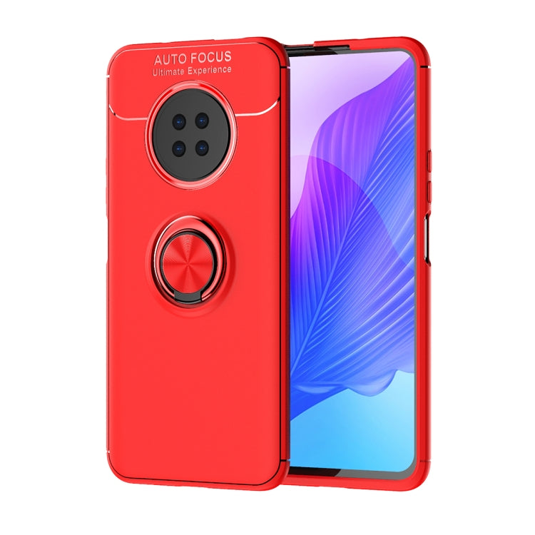 For Huawei Enjoy 20 Plus Metal Ring Holder 360 Degree Rotating TPU Case