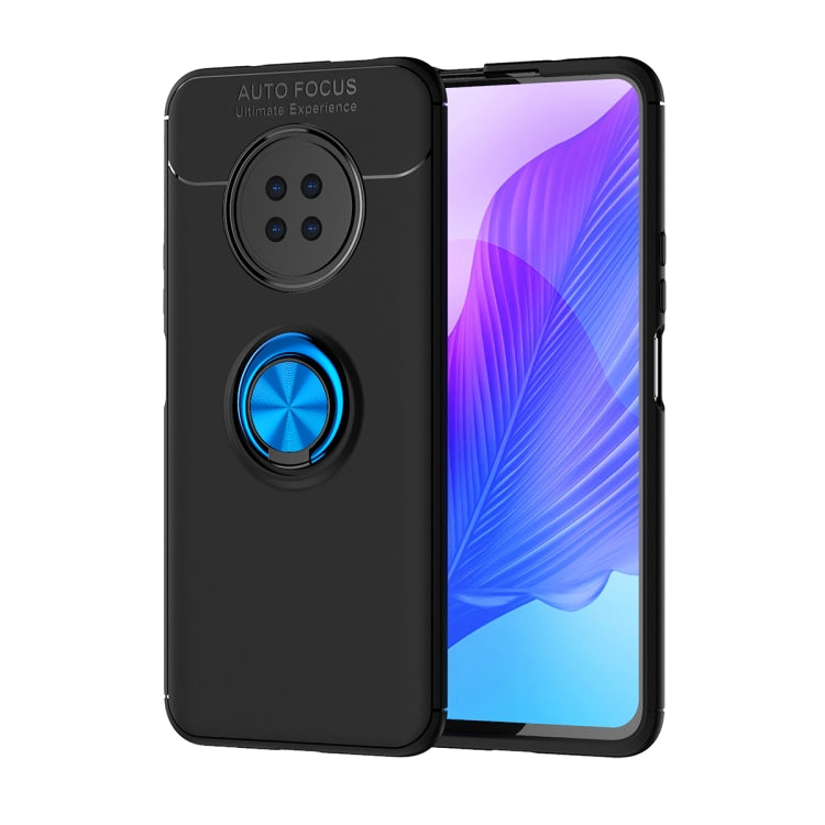 For Huawei Enjoy 20 Plus Metal Ring Holder 360 Degree Rotating TPU Case