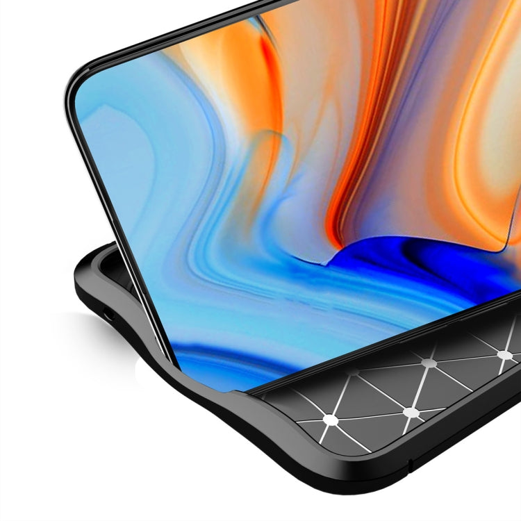 For OPPO Reno4 4G  Litchi Texture TPU Shockproof Case