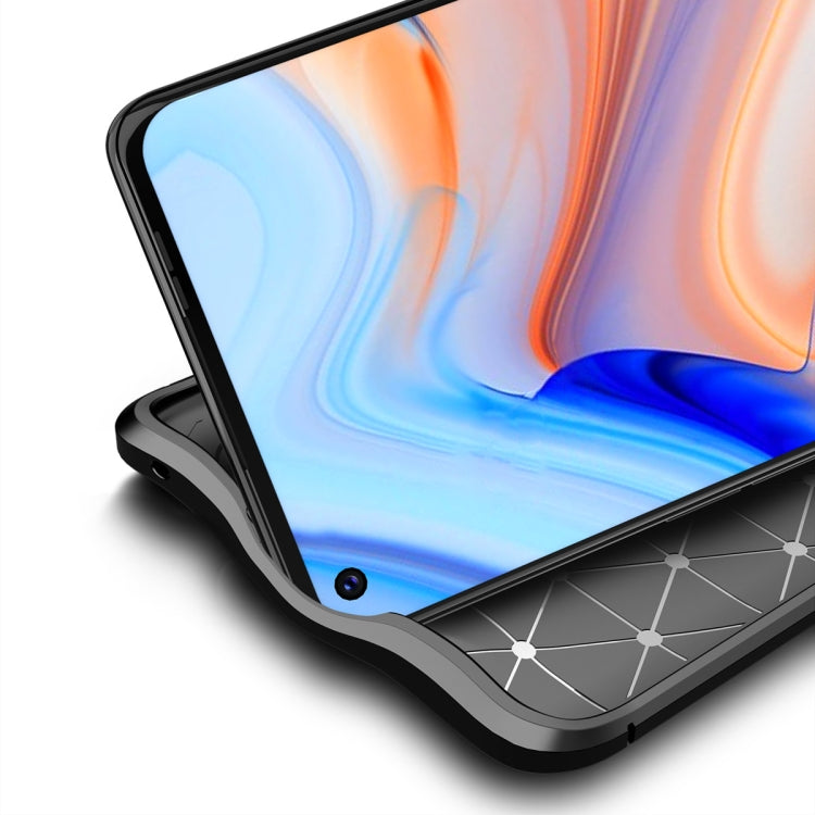 For OPPO Reno4 Pro 4G  Litchi Texture TPU Shockproof Case(Red)