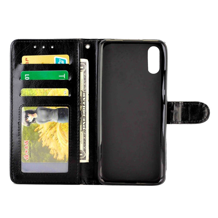 For Xiaomi Redmi 9A Crazy Horse Texture Leather Horizontal Flip Protective Case with Holder & Card Slots & Wallet & Photo Frame