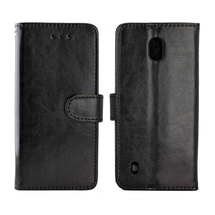 For Nokia C1 Crazy Horse Texture Leather Horizontal Flip Protective Case with Holder & Card Slots & Wallet & Photo Frame