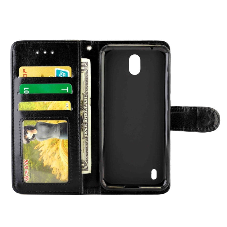 For Nokia C1 Crazy Horse Texture Leather Horizontal Flip Protective Case with Holder & Card Slots & Wallet & Photo Frame