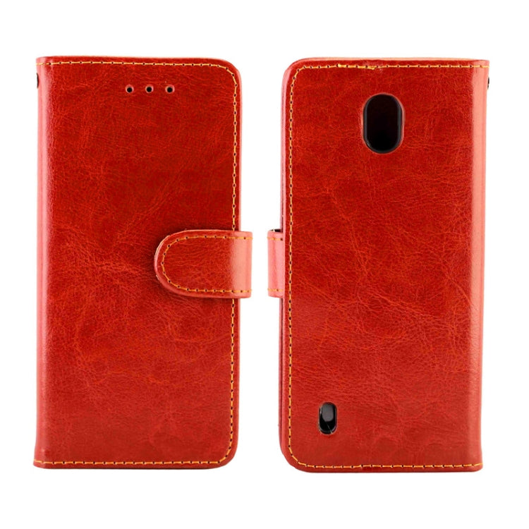 For Nokia C1 Crazy Horse Texture Leather Horizontal Flip Protective Case with Holder & Card Slots & Wallet & Photo Frame