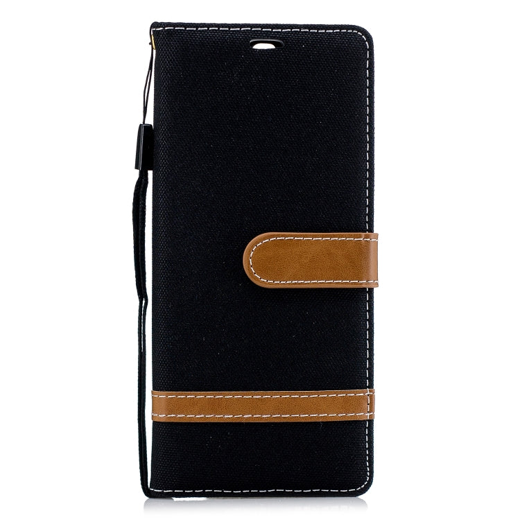 Color Matching Denim Texture Leather Case for Sony Xperia 10 / XA3,